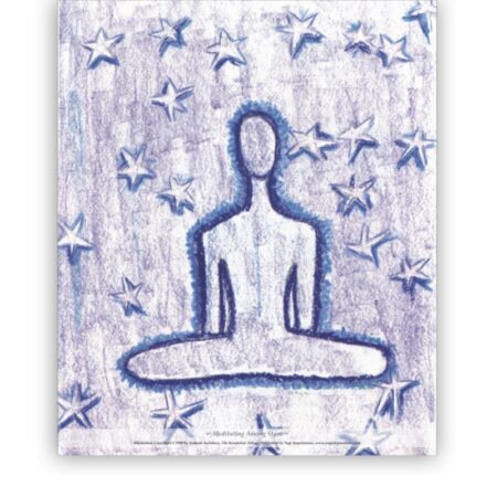 Kundalini Print - Meditating Among Stars